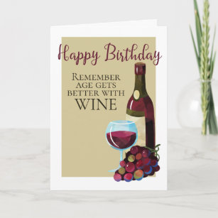 Cartes Humour Vin D Anniversaire Zazzle Fr