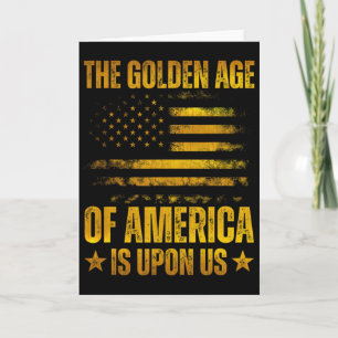 Carte L'Âge d'Or de l'Amérique Est Sur Nous Drôle Trump