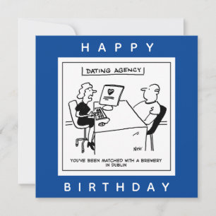 Carte L'agence de rencontres s'associe à un dessin humor