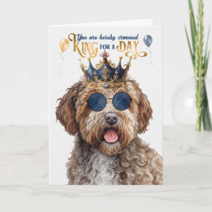Carte Lagotto Romagnolo Chien King pour la journée drôle