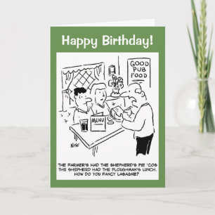 Carte L'agriculteur avait la tarte du berger