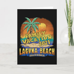 Carte Laguna Beach Californie Souvenir de vacances en fa