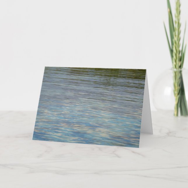 Carte Lagune de la mangrove Eau Bleu des Caraïbes (Devant)