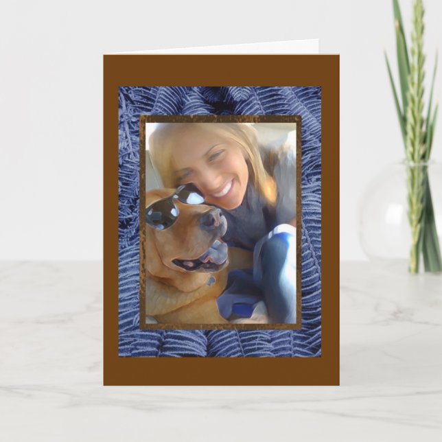 Carte Laisse des empreintes de pattes (Devant)