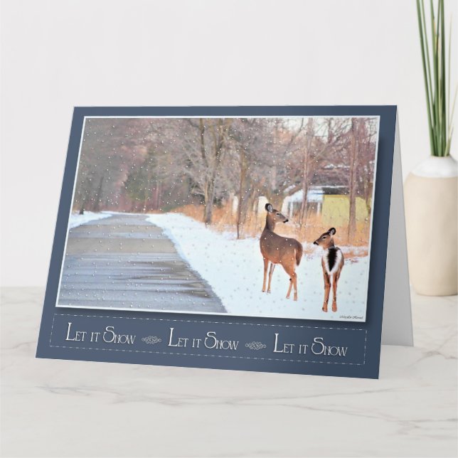 Carte Laisse-le neiger ! (Devant)