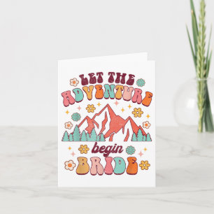 Carte Laisser Aventure Commencer Mariée Mariage Faire-pa