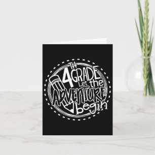 Carte Laisser l'aventure de 4e année commencer le thé de