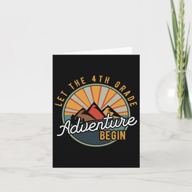Carte Laisser l'aventure de 4e année commencer le thé de (Devant)