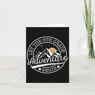 Carte Laisser l'aventure de 5e année commencer Retro Pre