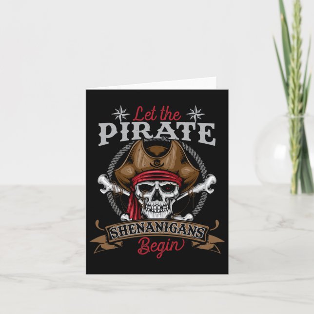 Carte Laisser Les Shenanigans Pirates Commencer Le Squel (Devant)