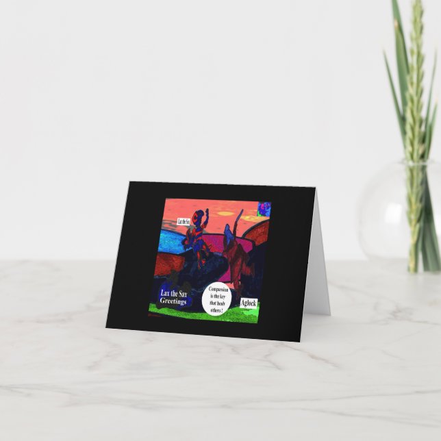 Carte Laisser tomber les salutations Sax 1 (Devant)