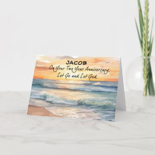 Carte Laissez Dieu Récupérer Deux Anniversaires Océan