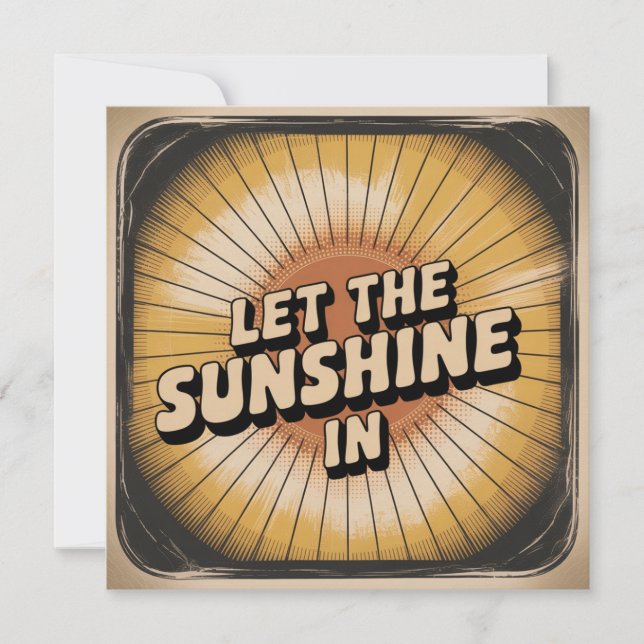 Carte Laissez Entrer Le Soleil (Devant)