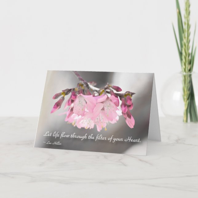 Carte Laissez la vie passer par le filtre de... (Devant)