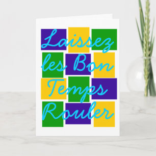 Carte Laissez les Bon Temps Rouler