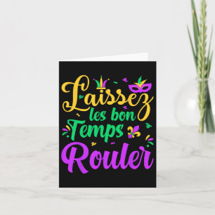 Carte Laissez Les Bon Temps Rouler Correspondant Mardi G