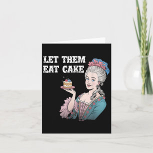 Carte Laissez-Les Manger Du Gâteau Drôle Marie Antionett
