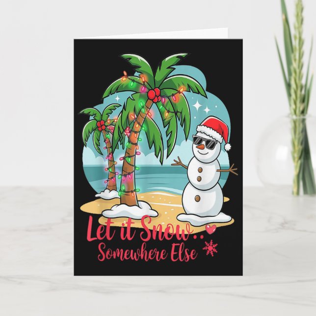 Carte Laissez Neiger… Ailleurs – Trocal Christmas Fun (Devant)