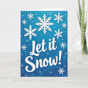 Carte Laissez tomber la neige