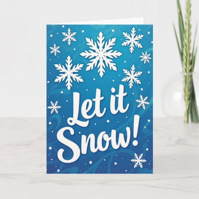 Carte Laissez tomber la neige (Devant)
