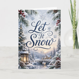 Carte Laissez tomber la neige