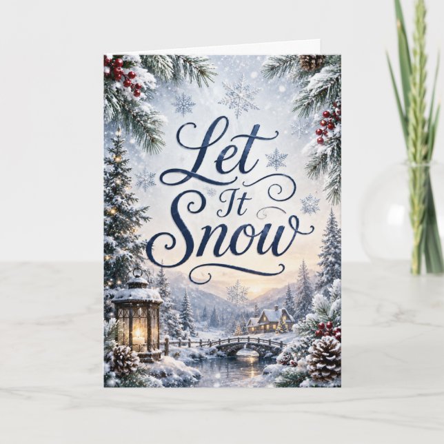 Carte Laissez tomber la neige (Devant)