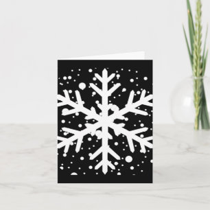 Carte Laissez Tomber La Neige Un Grand T Shirt Flocon De