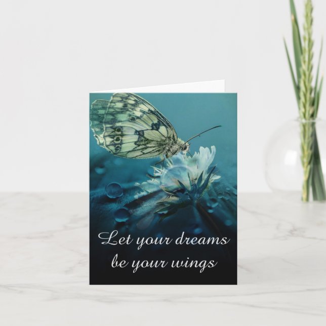 Carte Laissez vos rêves être vos ailes (Devant)