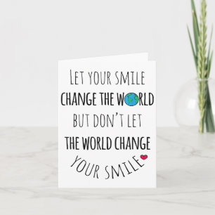 Carte Laissez Votre Sourire Changer La Citation Positive