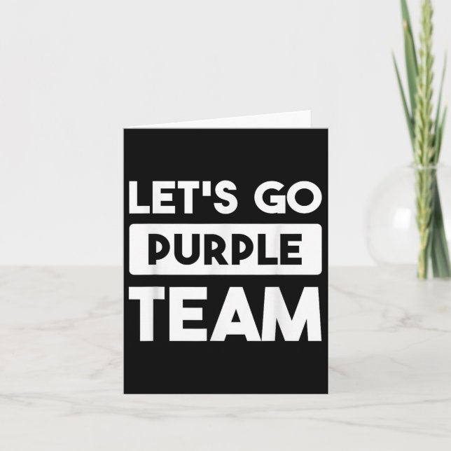 Carte Laissons Aller Purple Team War Jeu Concours Été Ca (Devant)