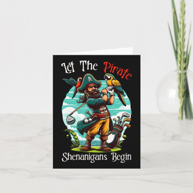 Carte Laissons Commencer Les Shenanigans Pirates (Devant)