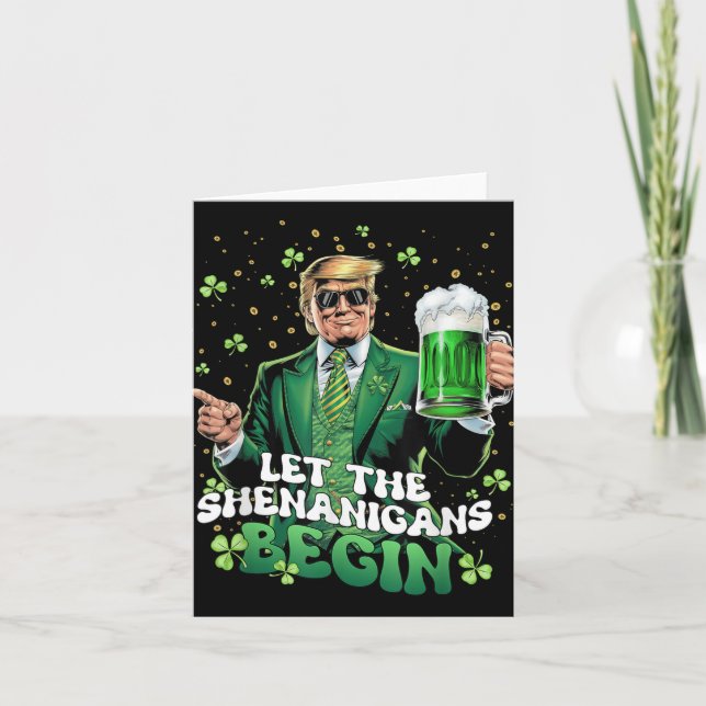 Carte Laissons les Shenanigans commencer une drôle de St (Devant)