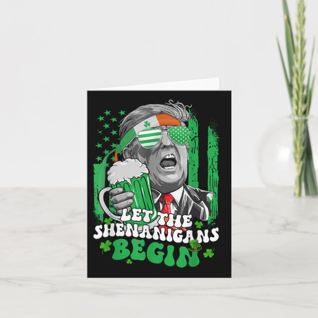 Carte Laissons les Shenanigans commencer une drôle de St (Devant)