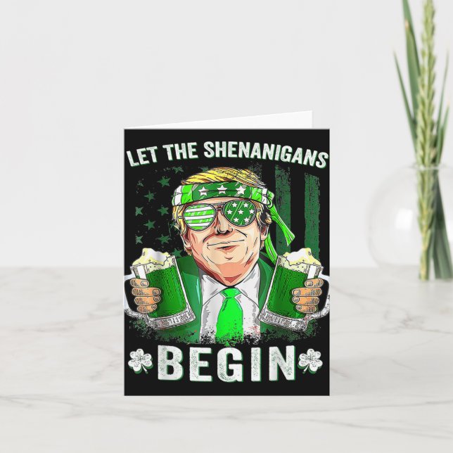 Carte Laissons les Shenanigans commencer une drôle de St (Devant)