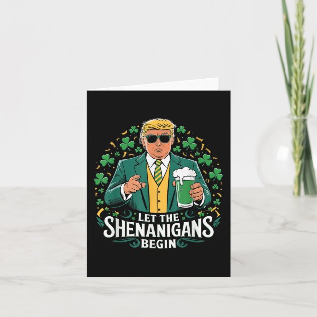 Carte Laissons les Shenanigans commencer une drôle de St (Devant)