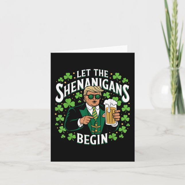 Carte Laissons les Shenanigans commencer une drôle de St (Devant)