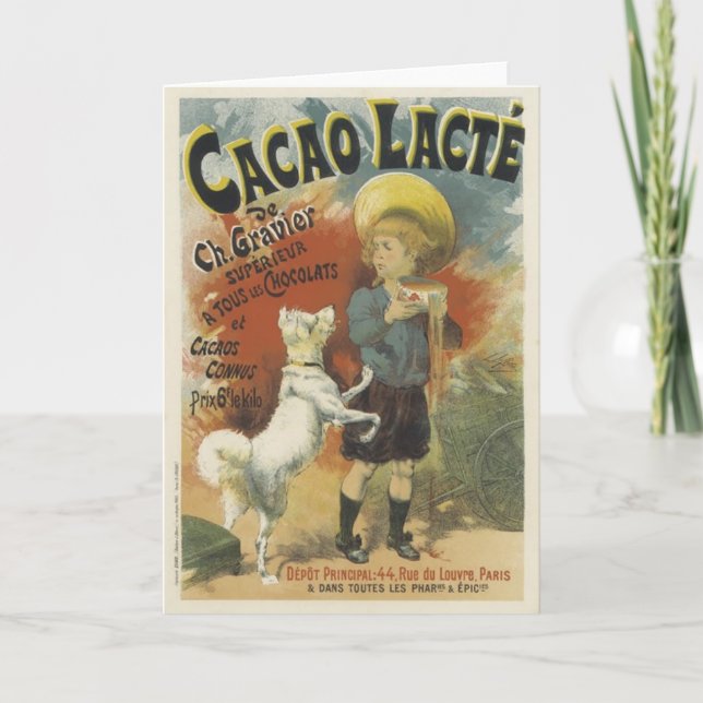 Carte Lait au chocolat (Devant)