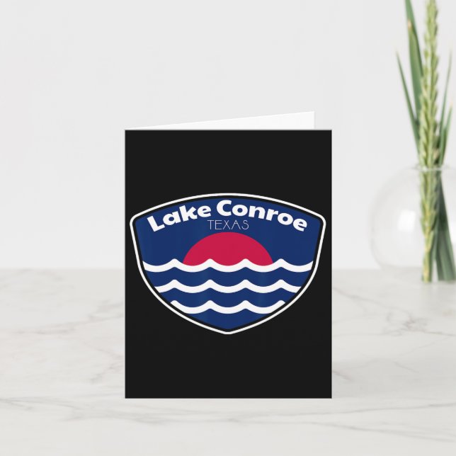 Carte Lake Conroe Texas Fishing (Devant)
