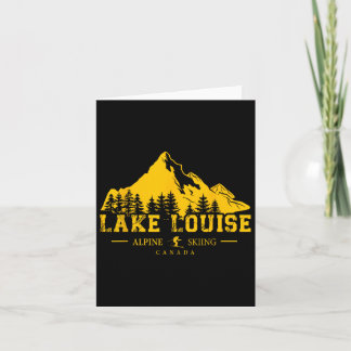 Carte Lake Louise Alberta Station de ski du Canada Ski a