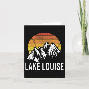 Carte Lake Louise Banff Alberta Canada Station de ski Sn