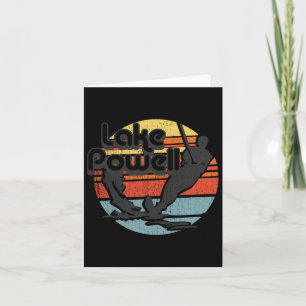 Carte Lake Powell Arizona Ski aquatique Rétro Vintage Gi