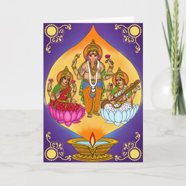 Carte Lakshmi Ganesh  (Devant)