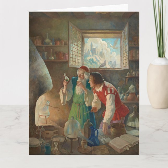 Carte L'alchimiste, c. 1937 par N.C. Wyeth (Devant)