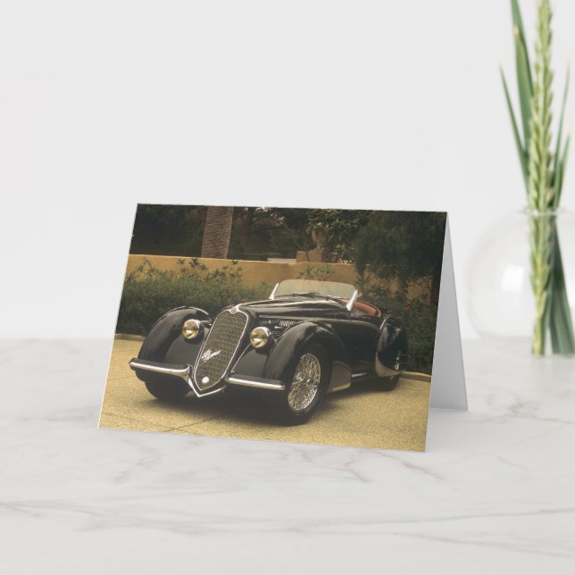 Carte L'Alfa Romeo 8C 2900B est très rare et très (Devant)