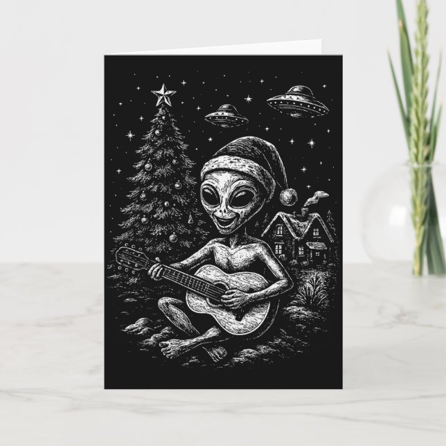Carte L'Alien aime Noël  (Devant)