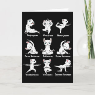 Carte Lama Yoga - Drôle de gymnastique sportive de yoga