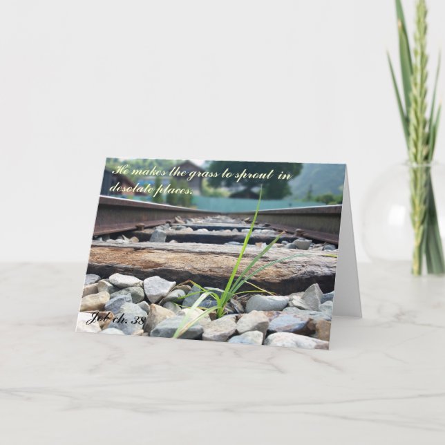 Carte Lame d'herbe sur les voies ferrées (Devant)