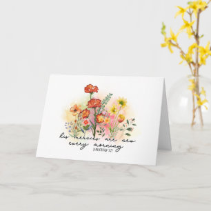 Carte Lamentations 3:23 His Mercies New Every Morning