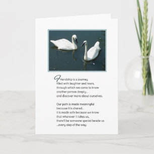 Carte L'amitié est un voyage...