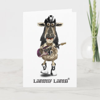 Carte Lammy Lamb a Heavy Metal rock SHEEP